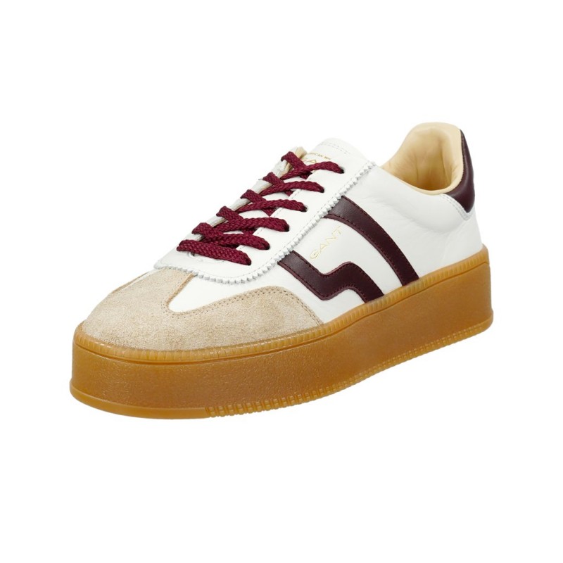 Ženski čevlji Cuzmani off white/plum red