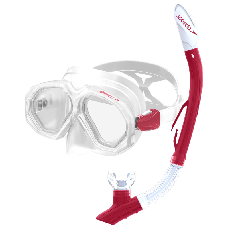 Set za potapljanje SPEEDO LEISURE AU DUAL LENS COMBO CLEAR/R