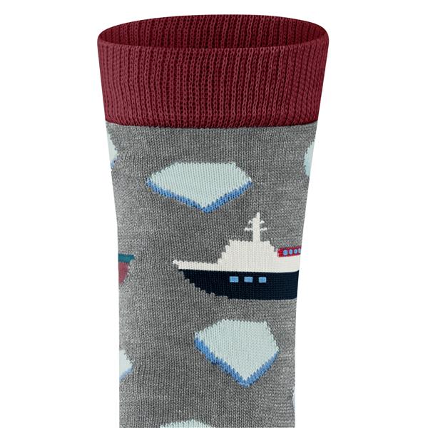 Dječje čarape FALKE Explorer Boat SO light greymel.