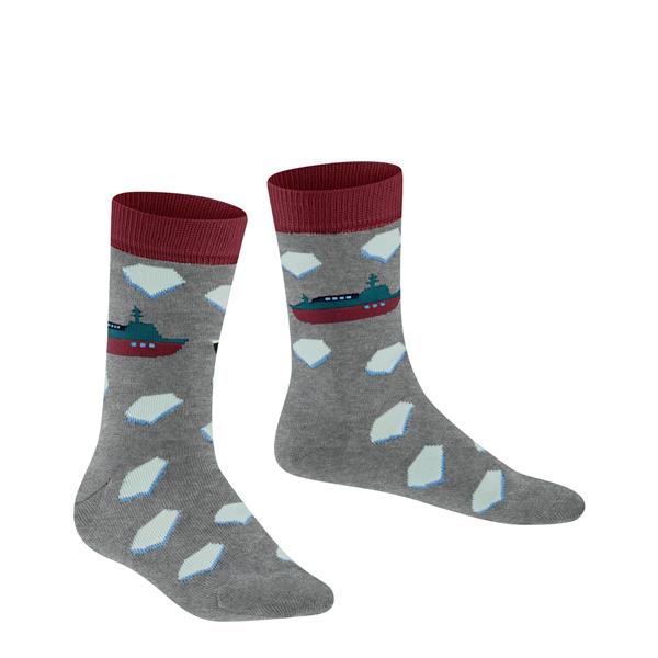 Dječje čarape FALKE Explorer Boat SO light greymel.