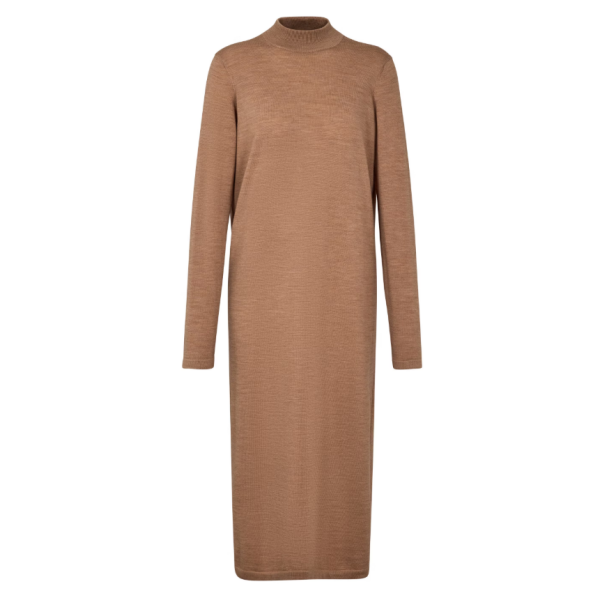 Ženska haljina FAV Merino X-Fine Dress w camel