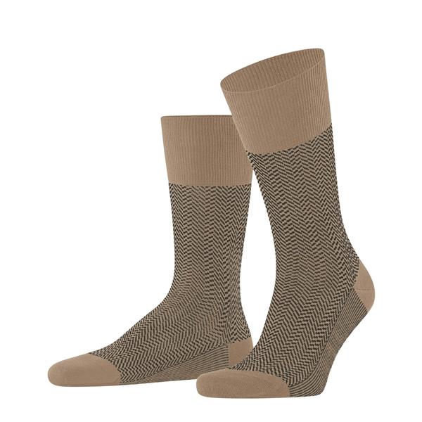 Nogavice FALKE Airport Herringstripe Men Socks camel