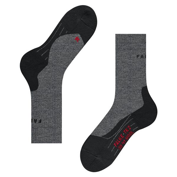Nogavice FALKE TK2 Explore Wool Women Trekking Socks black