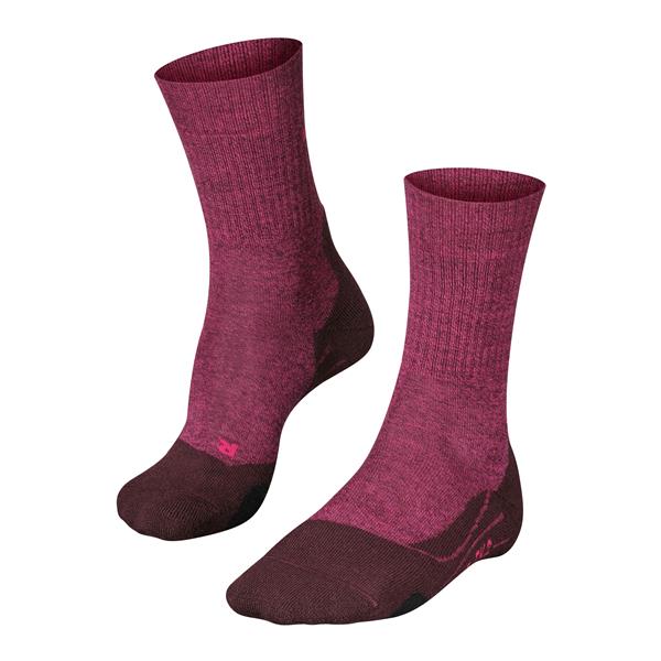 Nogavice FALKE TK2 Explore Wool Women Trekking Socks burgund