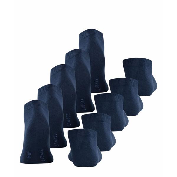 Čarape Esprit Solid 5-Pack Men Sneaker SO marine