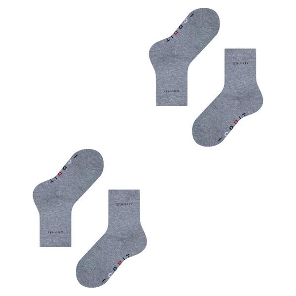 Dječje čarape Esprit Foot Logo 2-Pack Kids SO light greym