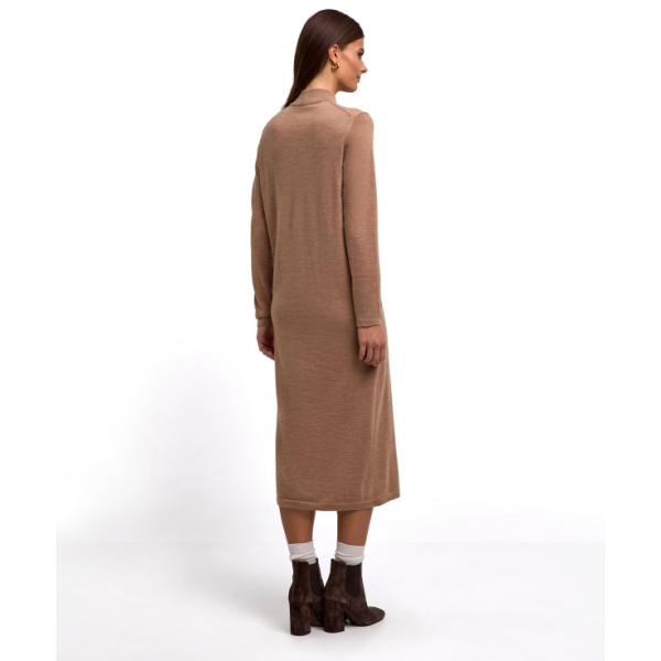 Ženska haljina FAV Merino X-Fine Dress w camel