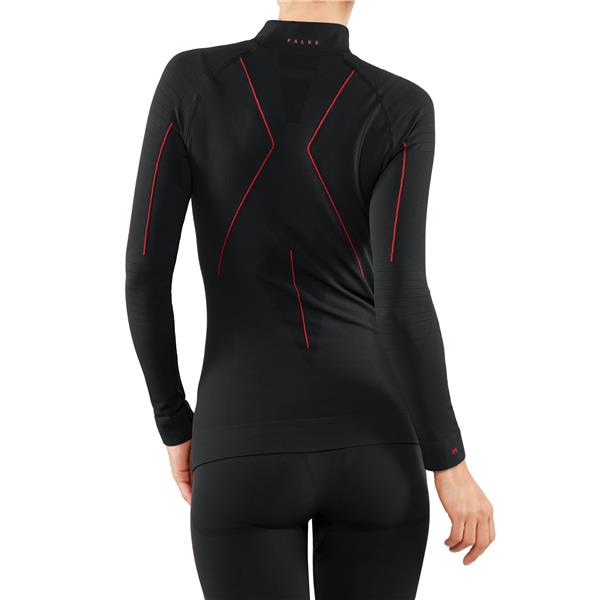 Ženska majica FALKE MW Longsleeved Shirt Turtleneck w black-