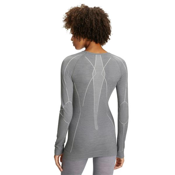 Ženska majica FALKE WT Longsleeved Shirt Regular w grey-heat