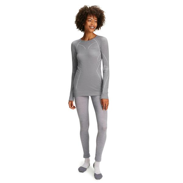 Ženska majica FALKE WT Longsleeved Shirt Regular w grey-heat