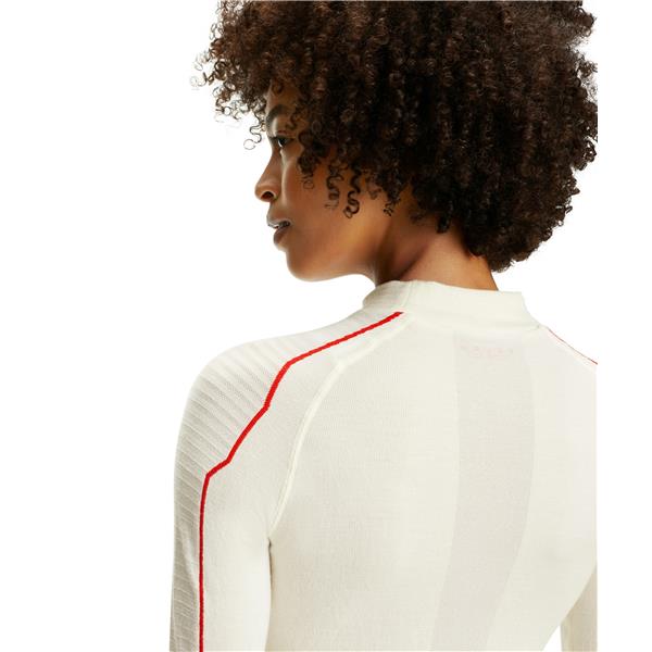Ženska majica FALKE Trend W LS Shirt Wool-Tech offwhite-neon