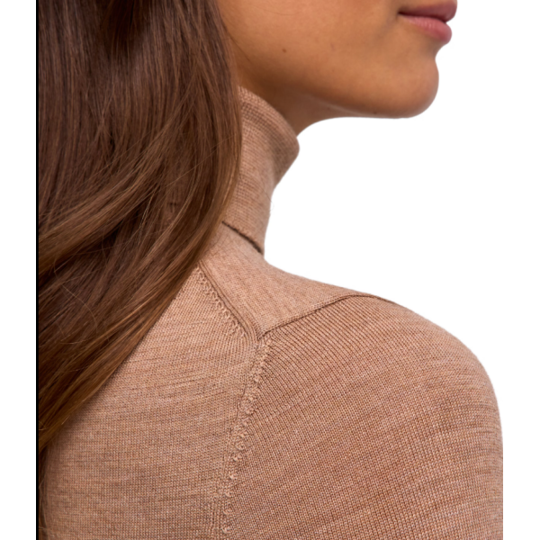 Ženski pulover FAV Merino X-Fine Roll Neck w camel