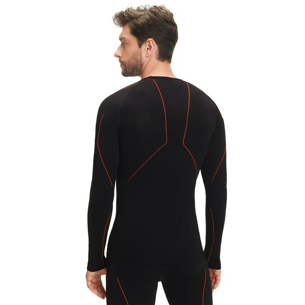 Muška majica W Longsl. T m black-fuego