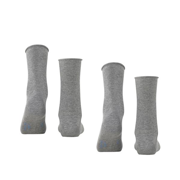 Nogavice FALKE Happy 2-Pack Women Socks light greymel.