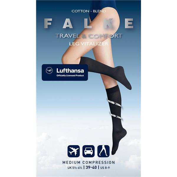 Ženske čarape FALKE Vitalizer KH black