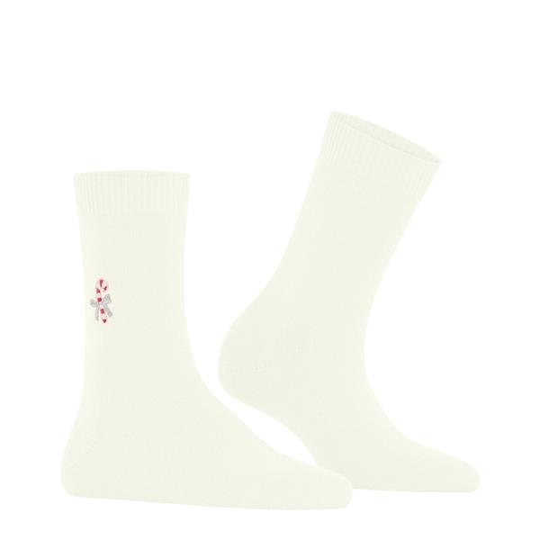 Nogavice FALKE Cosy Wool Candy Cane Women Socks off-white