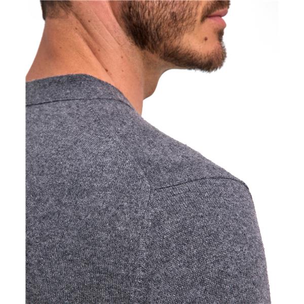 Moška jopa FALKE Pure Cashmere Cardigan dark grey -heather