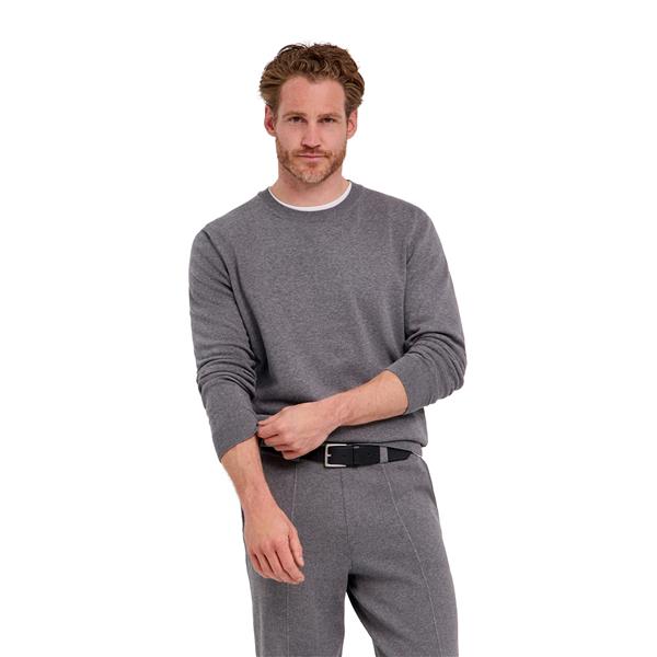 Moški pulover FALKE Pure Cotton Pullover light greymel.