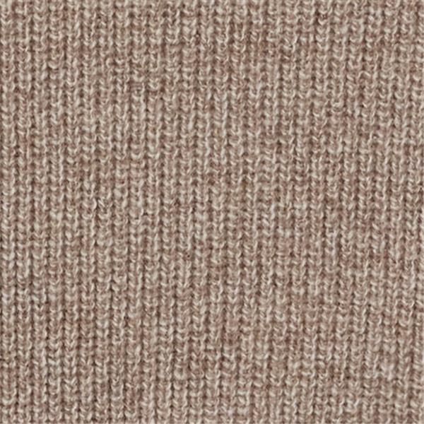 Ženska haljina SEL Ribbed Lambswool Dress w sand