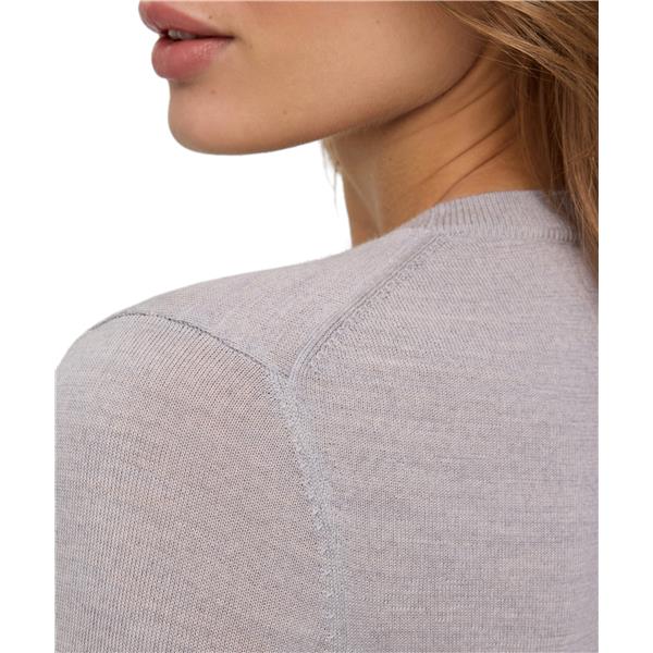 Ženski pulover FAV Merino X-fine Crew Neck w light grey heat