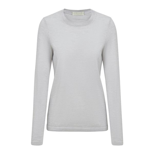 Ženski pulover FAV Merino X-fine Crew Neck w light grey heat