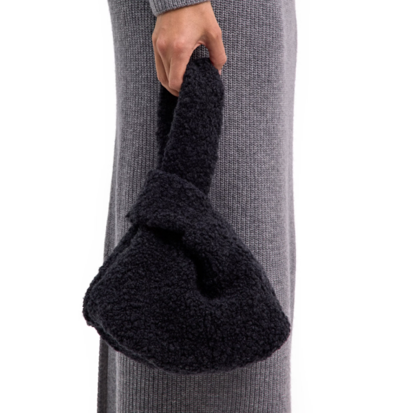 Torba SEL Bouclé Dumpling Bag anthra mel