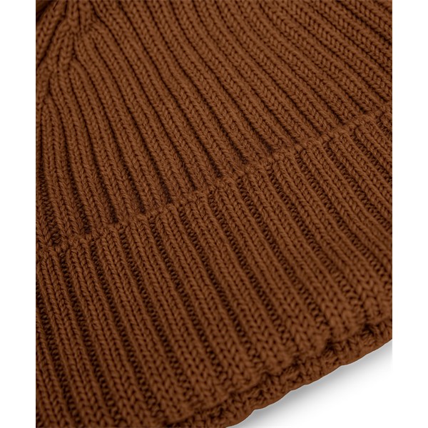 Kapa BA Merino Hat w Fake Fur Pompom u brown