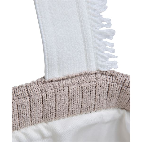 Torba SEL Striped Cotton Shopper w off-white