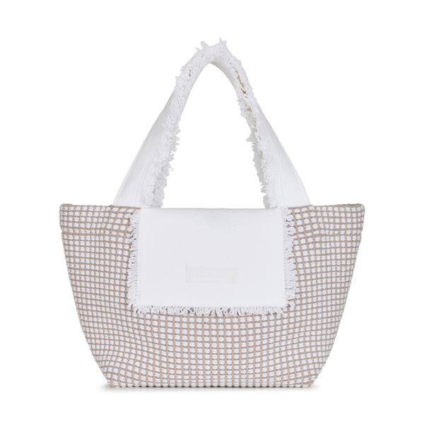 Torba SEL Striped Cotton Shopper w fungi