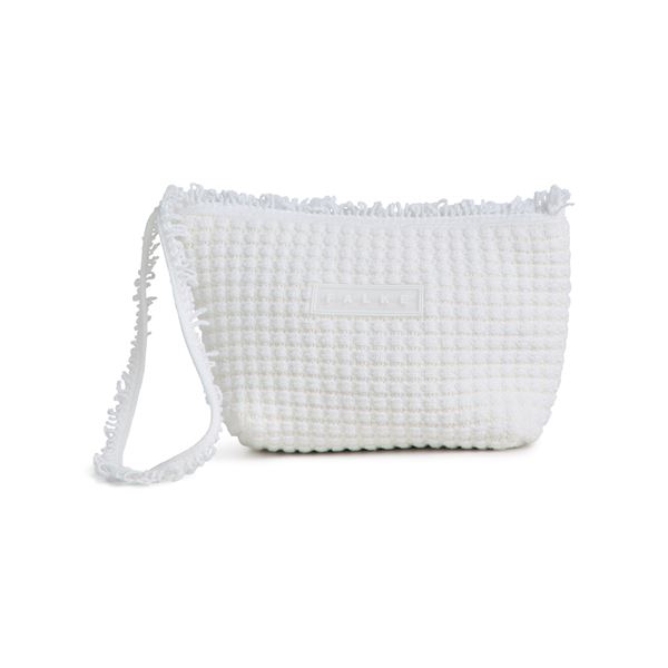 Torba SEL Striped Cotton Pouch Bag w off-white