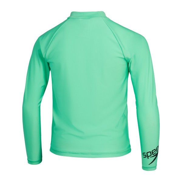Dječja zaštitna majica ESS LOGO LS RASH TOP GREEN/BLACK