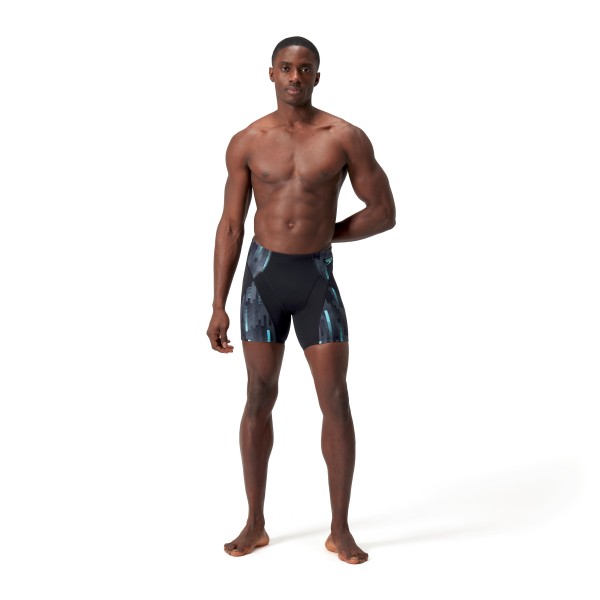 Moške kopalke END+ MAX  COMPRESS MID JAM AM BLACK/BLUE