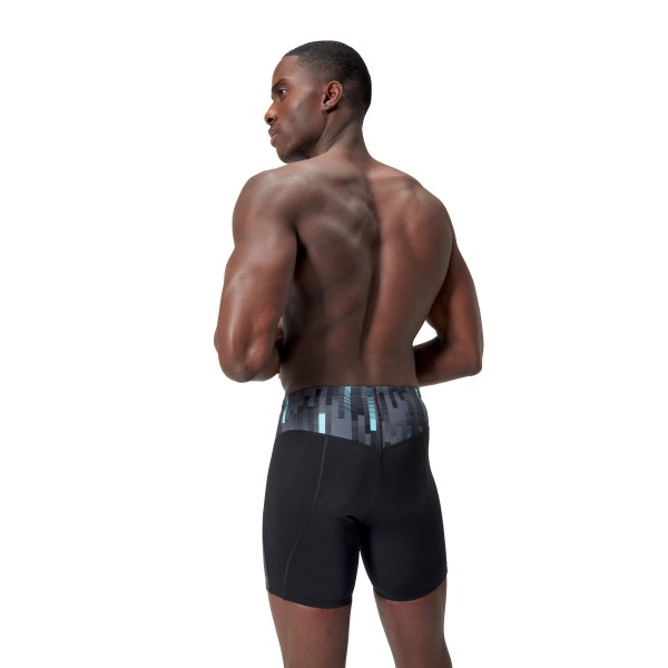 Moške kopalke END+ MAX  COMPRESS MID JAM AM BLACK/BLUE