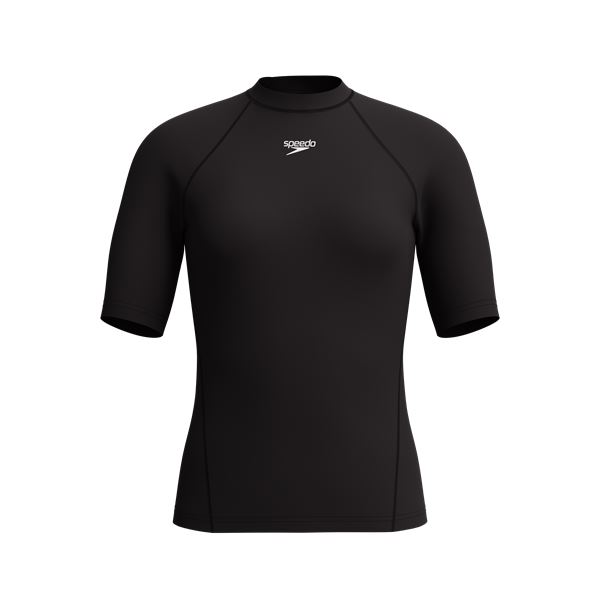 Ženska zaščitna majica END+ S/S RASH GUARD BLK