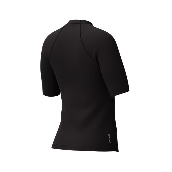 Ženska zaščitna majica END+ S/S RASH GUARD BLK