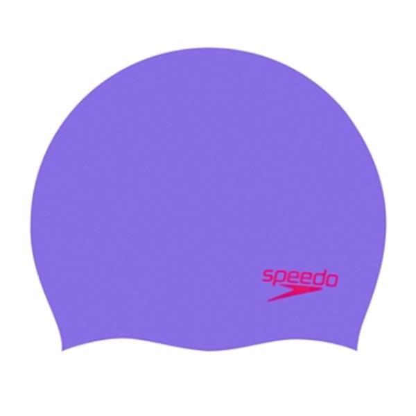 Dječja plivačka kapa MOULDED SILC CAP PURPLE/RED