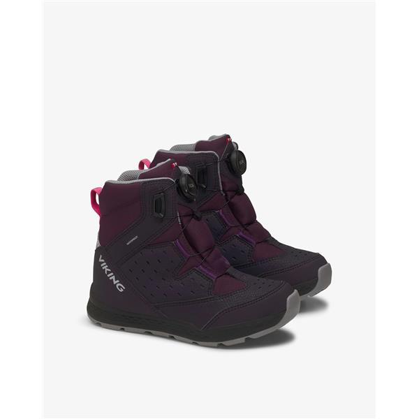 Dječje cipele Espo High 2 WP BOA Warm Aubergine/Magenta