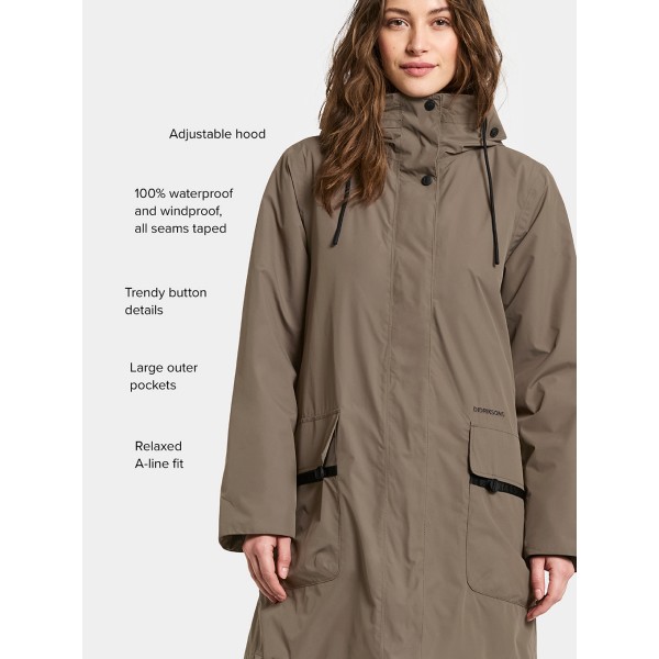 Ženska jakna AIKO WNS PARKA 2 brown