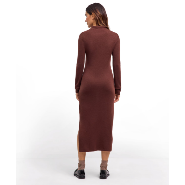 Ženska haljina FAV Merino Ultrafine Dress w maroon