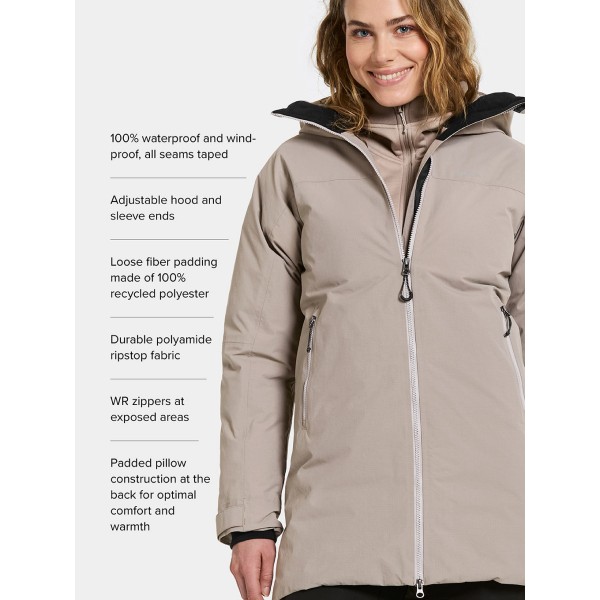 Ženska jakna MARGET WNS PARKA Ash brown