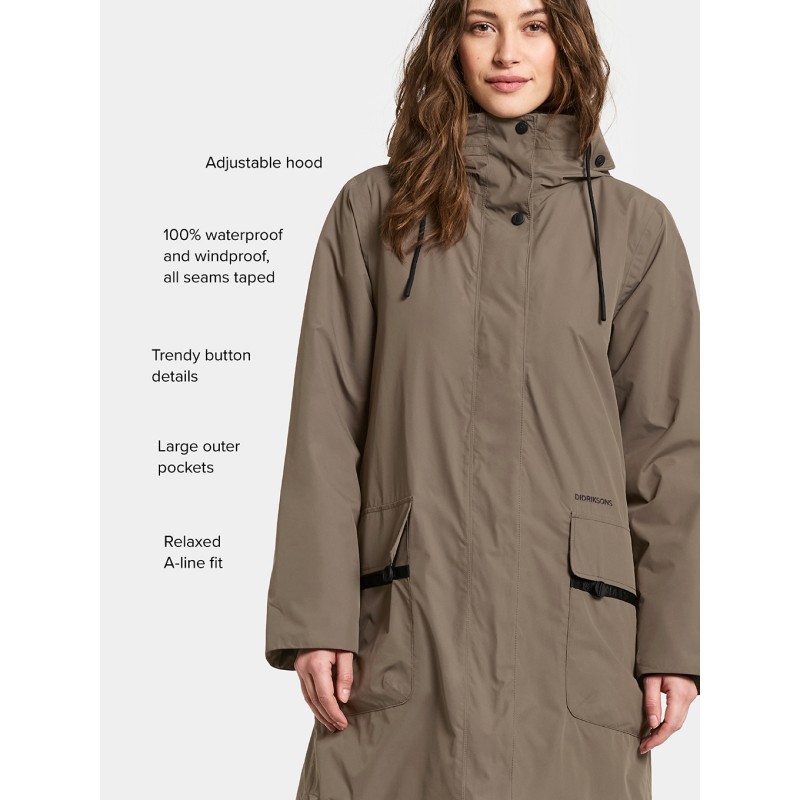 Ženska jakna AIKO WNS PARKA 2 brown