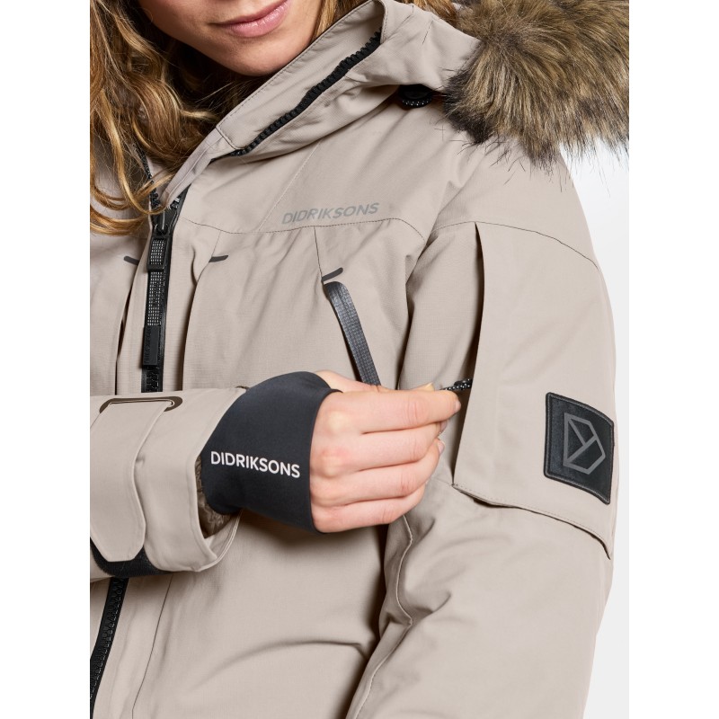 Ženska jakna CERES WNS PARKA 2 Ash Brown