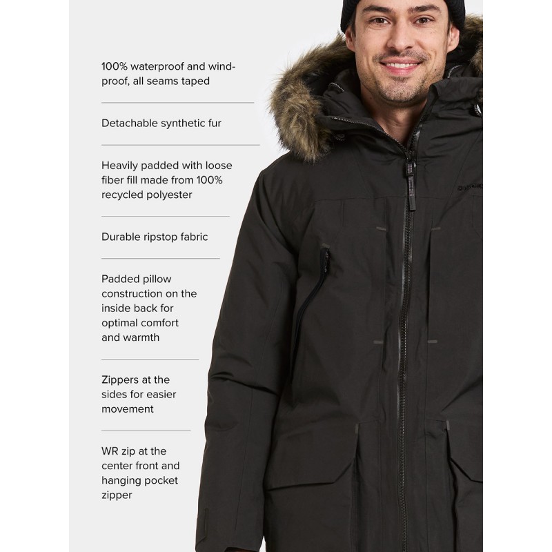 Muška jakna ZEUS USX PARKA 2 Black